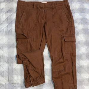 LOFT Chocolate Cargo Pants